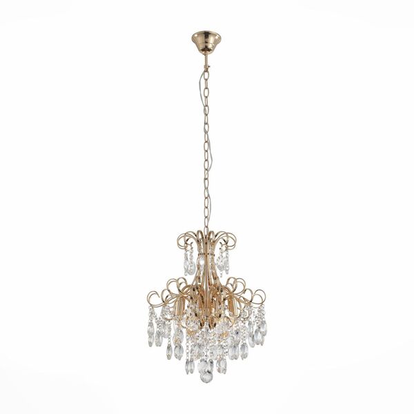 Люстра подвесная ST-Luce Orecchini [Золото/Прозрачный E14 6*40W]