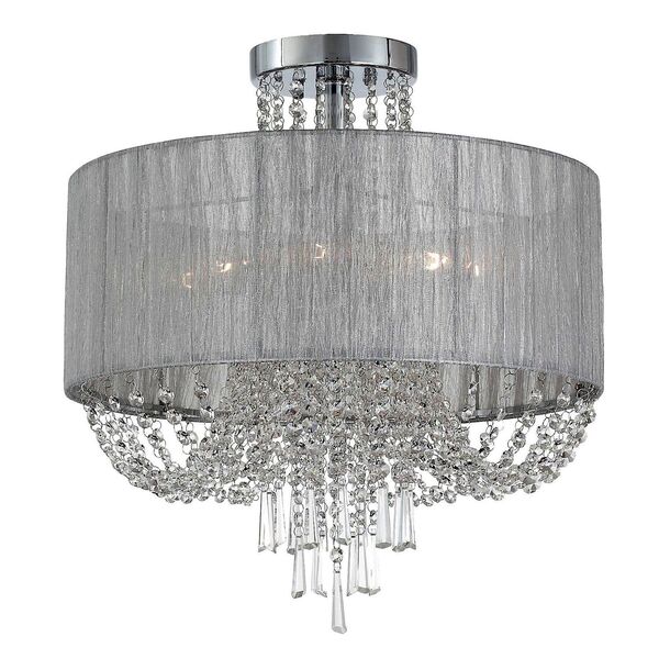 Люстра потолочная ST-Luce Representa [Хром/Серебристый, Прозрачный E14 8*40W]