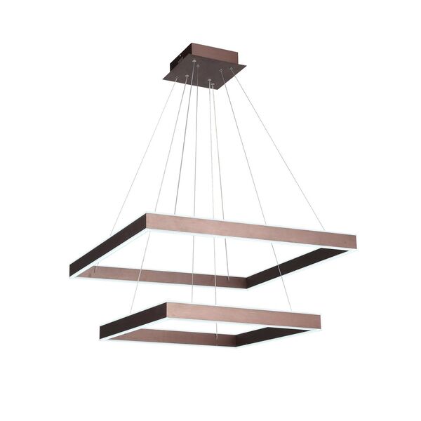 Люстра подвесная ST-Luce Piazza [Анодированный кофейный/Белый LED 4*26,25W]