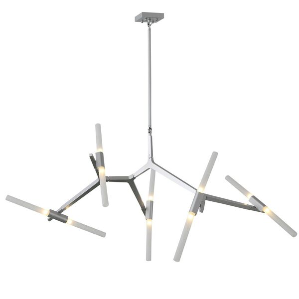 Люстра потолочная ST-Luce Laconicita  [Серебристый/Белый G9 10*40W]