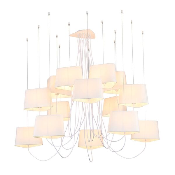 Люстра подвесная ST-Luce Ambrela  [Белый/Белый E27 15*40W]