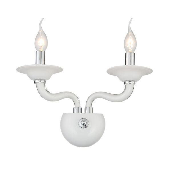 Бра ST Luce Ferrito [Хром, Белый/Белый E14 2*40W]