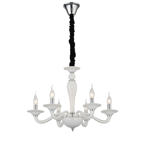 Люстра подвесная ST-Luce Serenatta  [Хром, Белый/Белый E14 6*40W]