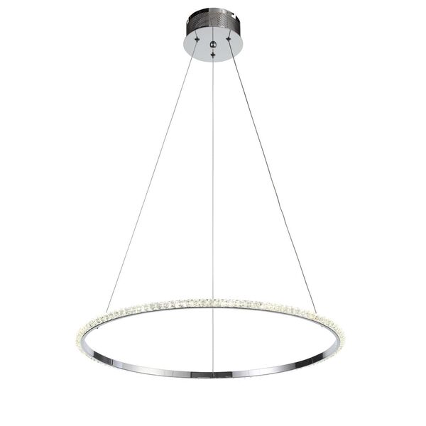 Люстра подвесная ST-Luce Cremo [Хром/Прозрачный LED 1*17,8W]