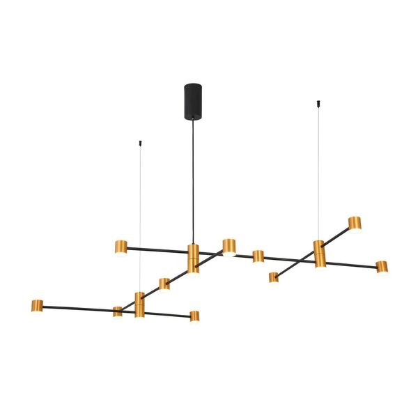 Светильник подвесной ST-Luce Anichita [Золото, Черный/Белый LED 22*3W]