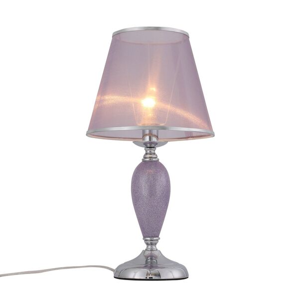 Настольная лампа ST-Luce Lilium [Хром, Сиреневый/Сиреневый, Хром E14 1*40W]