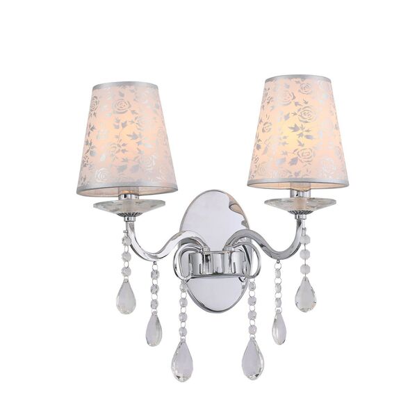 Бра ST Luce Aumentato [Хром, Прозрачный/Белый, Хром E14 2*40W]