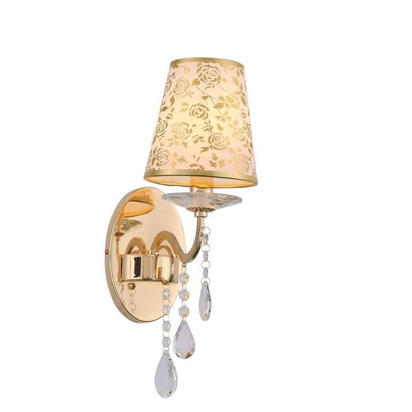 Бра ST Luce Aumentato [Золото, Прозрачный/Бежевый, Золото E14 1*40W]