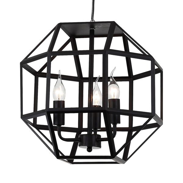 Люстра подвесная ST-Luce Vigore [Черный/Черный E14 3*40W]