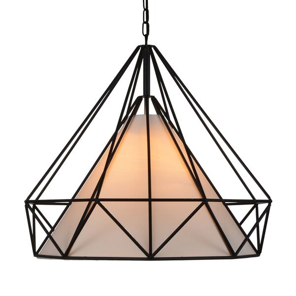 Светильник подвесной ST-Luce PALIEDRO [Черный/Черный, Белый E27 1*60W]
