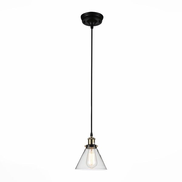 Светильник подвесной ST-Luce EVOLUTO [Черный, бронза/Прозрачный E27 1*40W]