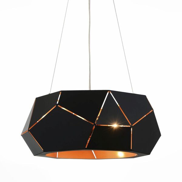 Люстра подвесная ST-Luce Enigma  [Черный/Черный, Золото E14 6*40W]