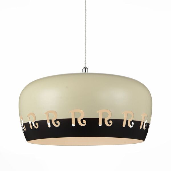 Светильник подвесной ST-Luce GRANO [Белый/Кофейный, Бежевый E27 1*40W]