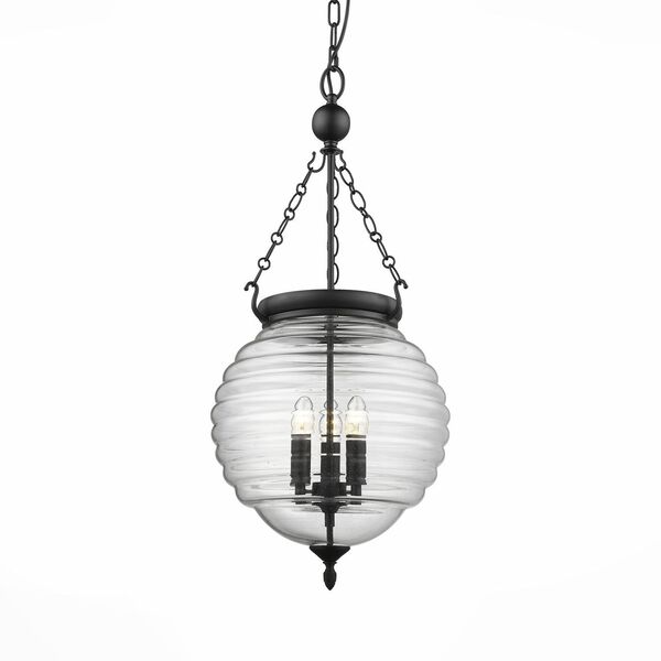 Люстра подвесная ST-Luce Sotto [Черный/Прозрачный E14 3*60W]