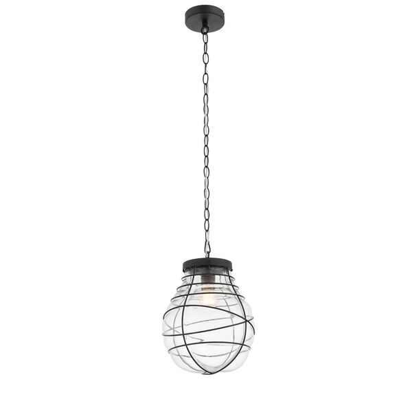 Подвес ST-Luce Cocoon [Черный/Прозрачный E27 1*60W]