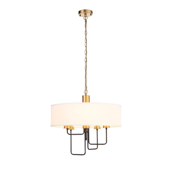 Люстра подвесная ST-Luce Delavera [Коричневый, Бронза/Бежевый E14 5*60W]