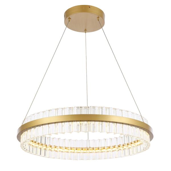 Светильник подвесной ST-Luce Cherio [Матовое золото/Прозрачный LED 1*44W]