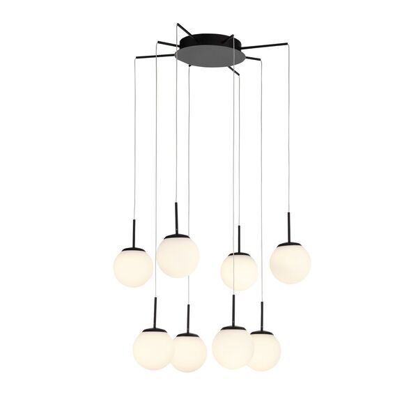 Люстра ST-Luce Donolo [Черный/Белый LED 8*8W]