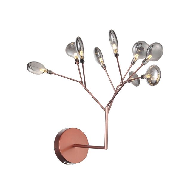 Бра ST-Luce Riccardo [Розовое золото/Дымчатый G4 9*1,5W]