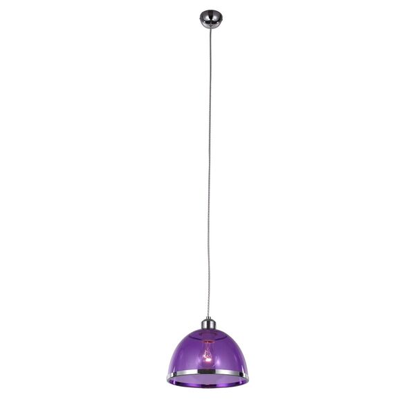 Светильник подвесной ST-Luce LETIZIA [Хром/Фиолетовый E27 1*60W]