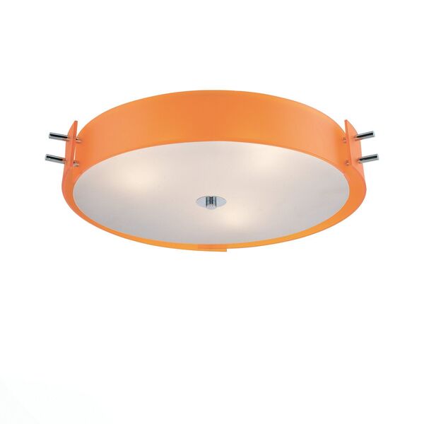 Светильник потолочный ST-Luce Hegia [Хром/Белый, Оранжевый E14 6*40W]