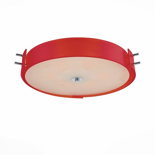 Светильник потолочный ST-Luce Hegia [Хром/Красный, Белый E14 4*60W]