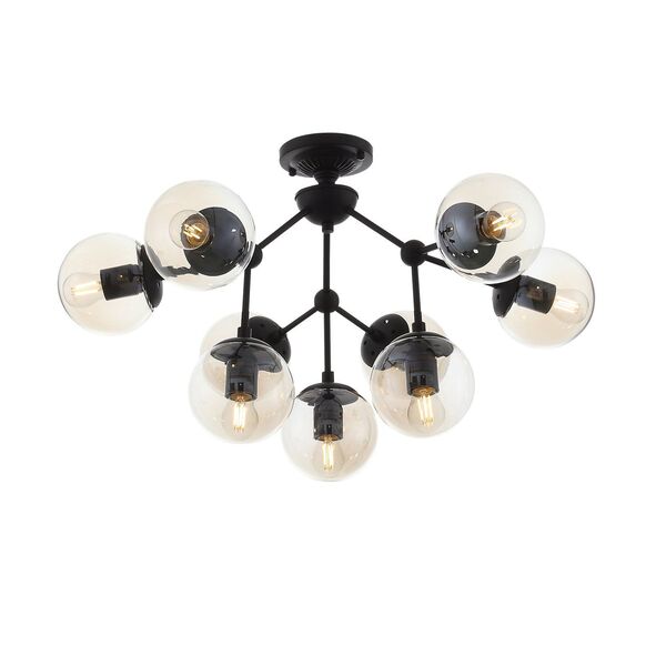 Люстра потолочная ST-Luce Arte [Черный/Дымчатый E27 9*40W]