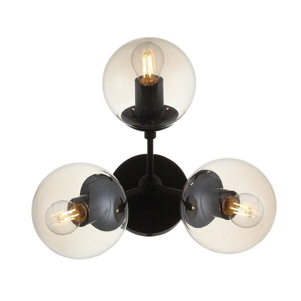 Бра ST Luce Stampo [Черный/Дымчатый E27 3*40W]
