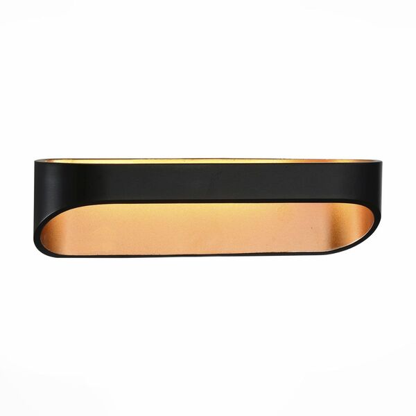 Настенный светодиодный светильник ST Luce Mensola [Черный, Золото/Черный, Золото LED 1*6W]