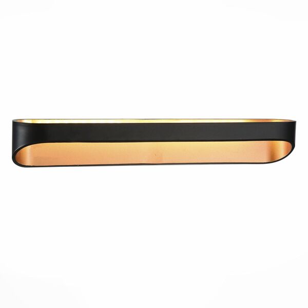 Настенный светодиодный светильник ST Luce Mensola [Черный, Золото/Черный, Золото LED 1*12W]