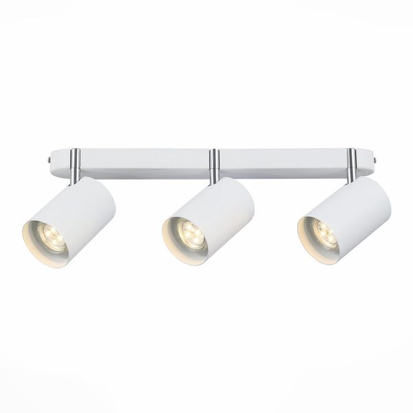 Спот ST-Luce [Белый, Хром/Белый GU10 LED 3*3W]