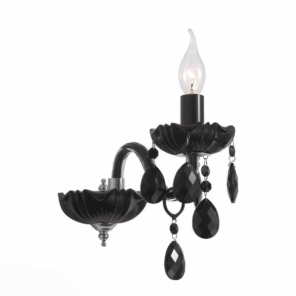 Бра ST Luce Odilia [Черный, Хром/Черный E14 1*40W]