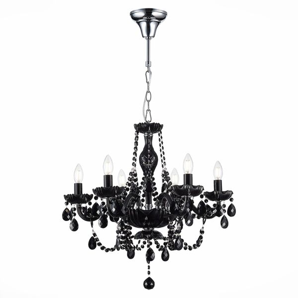 Люстра подвесная ST-Luce Odilia [Черный, Хром/Черный E14 6*40W]