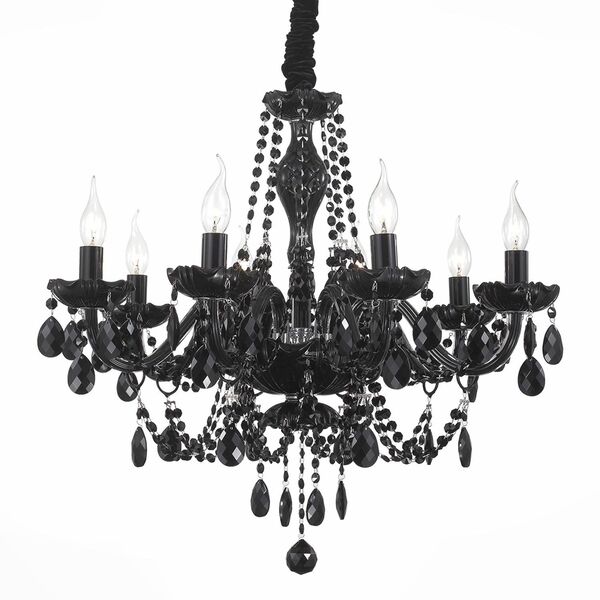 Люстра подвесная ST-Luce Odilia [Черный, Хром/Черный E14 8*40W]