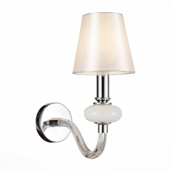 Бра ST Luce Lume [Хром, Белый, Прозрачный/Белый E14 1*40W]