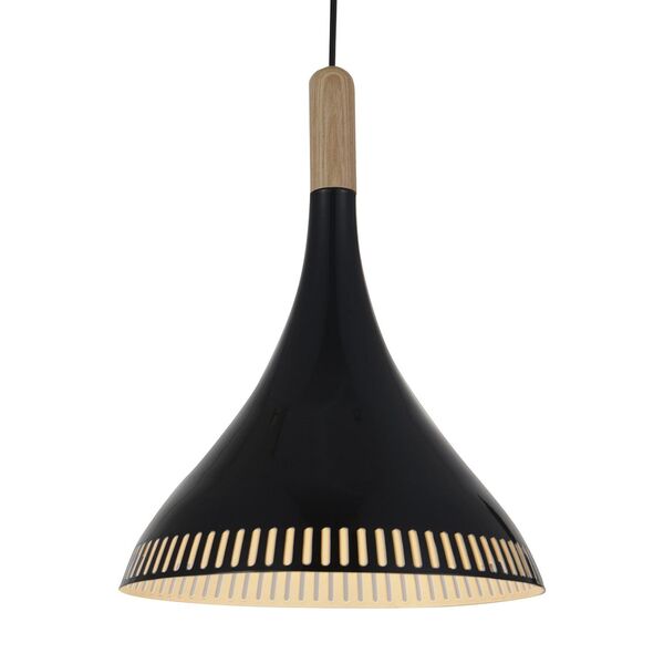 Светильник подвесной ST-Luce Agilita [Светлое Дерево/Черный, Белый E27 1*60W]
