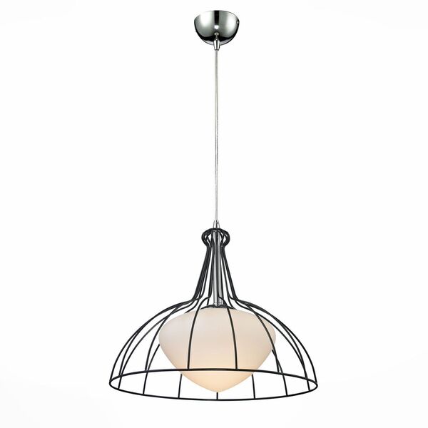 Светильник подвесной ST-Luce CATENA [Хром/Черный, Белый E27 1*60W]