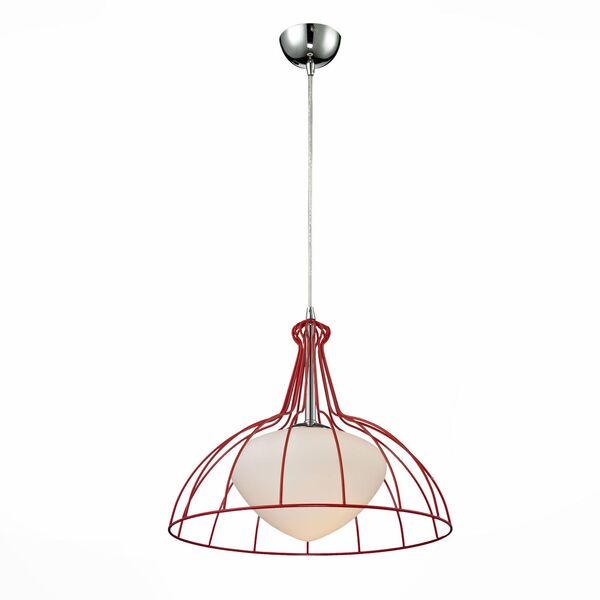Светильник ST Luce Catena [Хром/Красный, Белый E27 1*60W]