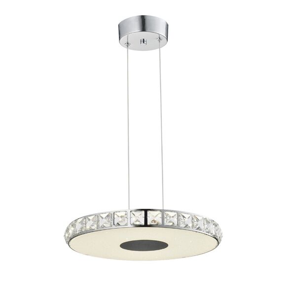 Светильник подвесной ST-Luce [Хром/Прозрачный, Белый LED 1*24W]