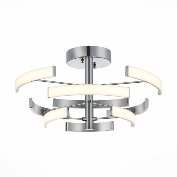 Люстра потолочная ST-Luce Facilita [Хром/Белый, Хром LED 1*54,8W]