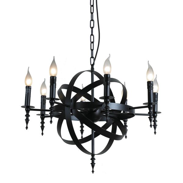 Люстра подвесная ST-Luce Orbita [Черный/Черный E14 8*25W]