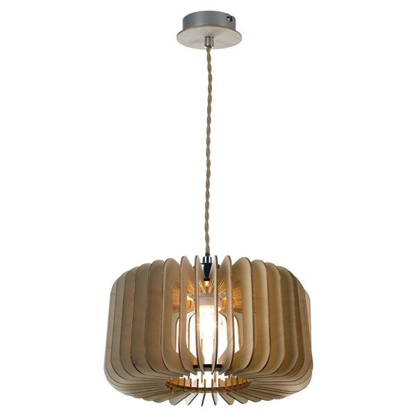 Подвесной светильник ST Luce Capanna [Хром, Бук/Бук E27 1*60W]