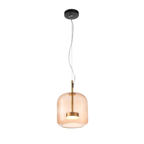 Светильник подвесной ST-Luce PALOCHINO [Золото/Коричневый LED 1*6W]