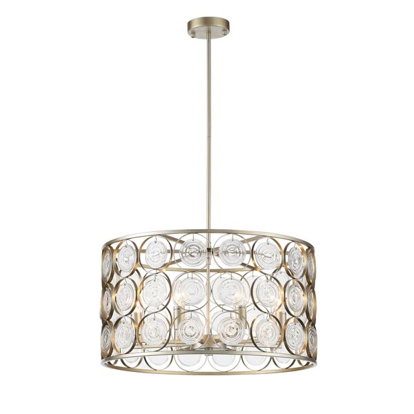 Светильник подвесной ST-Luce Dolcima[Золотой с патиной/Золото, Прозрачный E14 8*60W]