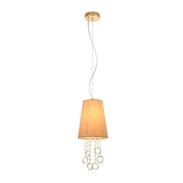 Подвес ST-Luce MEDDO [Французское золото/Бежевый, Прозрачный E14 1*40W]