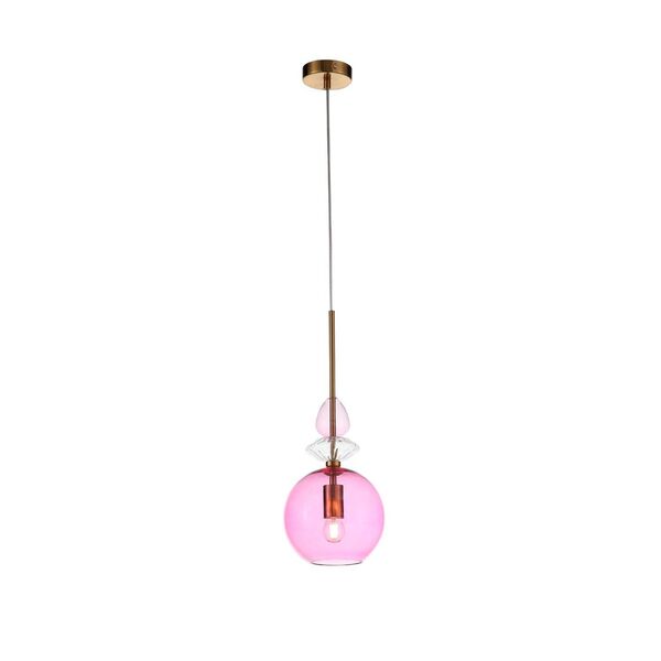 Светильник подвесной ST-Luce Illuvio [Золото/Розовый E27 1*60W]