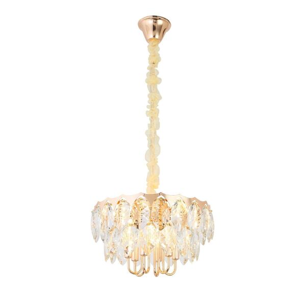 Светильник подвесной ST-Luce Tamme  [Золото/Прозрачный E14 12*40W]