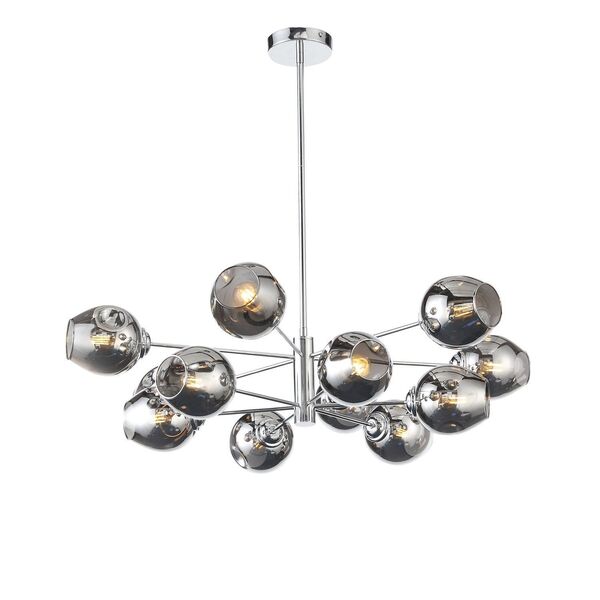 Светильник подвесной ST-Luce Fovia [Хром/Дымчатый E14 12*40W]