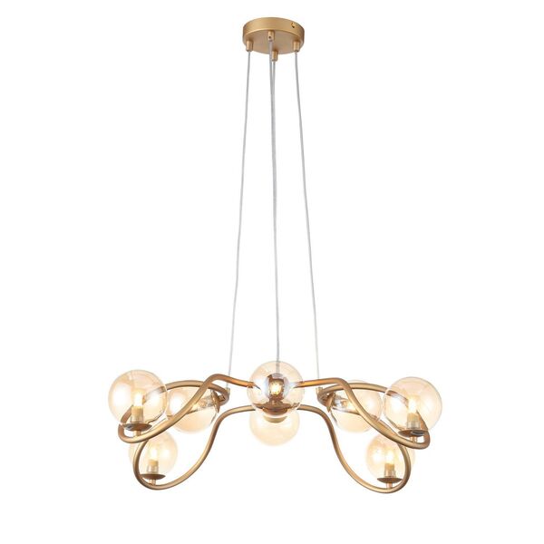 Светильник подвесной ST-Luce Legatezza[Золото/Янтарный G9 8*3W]