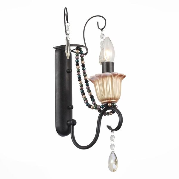 Бра ST-Luce COLLANA [Черный/Золото, Разноцветный E14 1*40W]